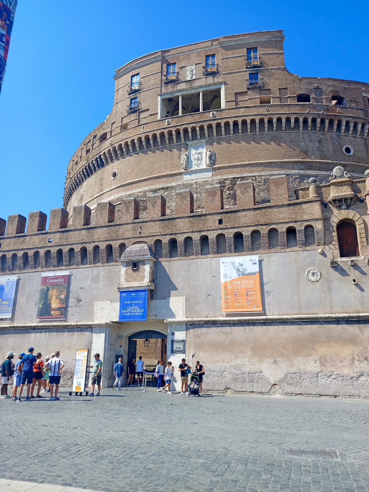 Castel Sant’Angelo standing tall under the Roman sun.
