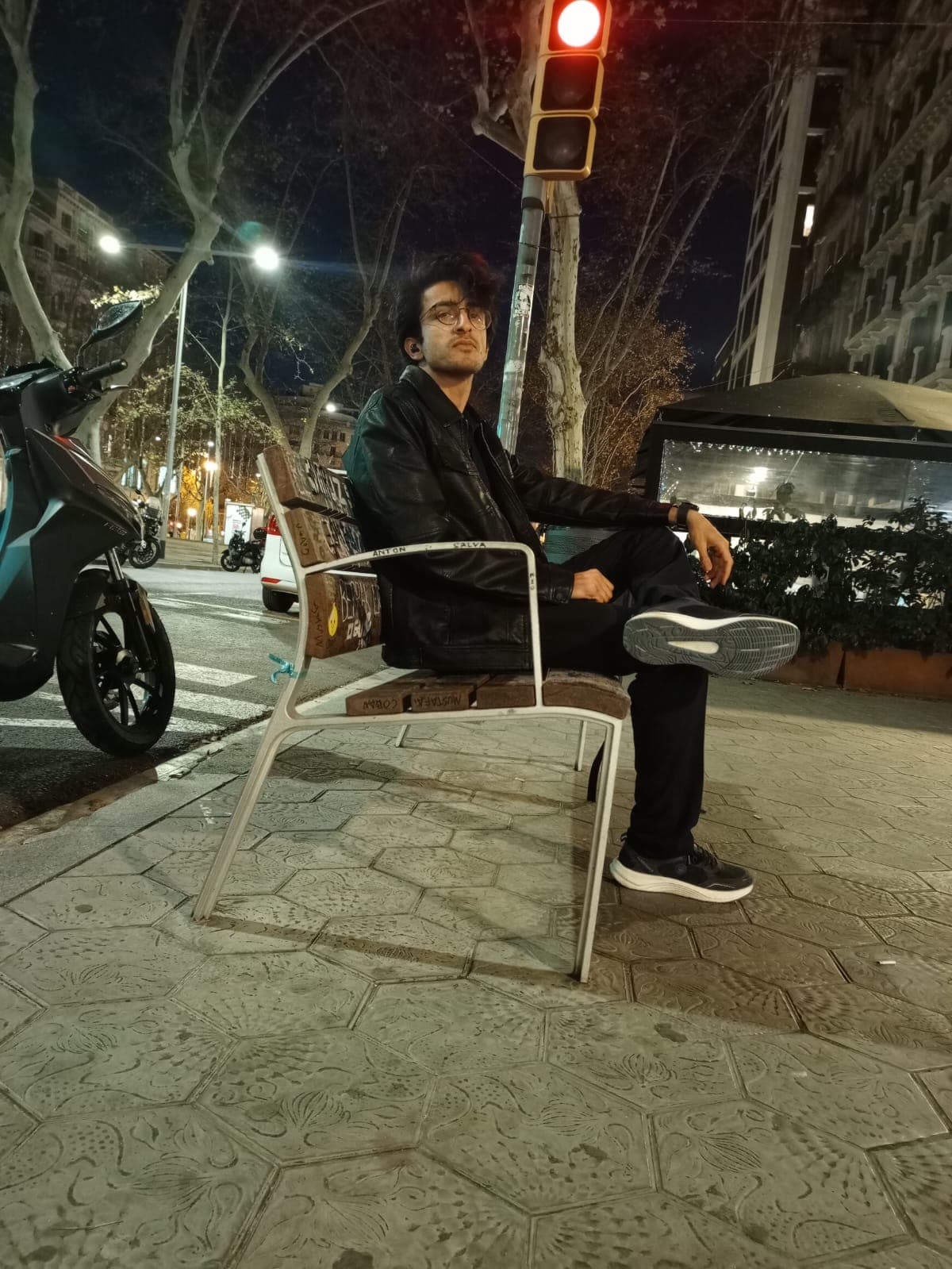 Sitting on the Arda Turan bench, named after the Turkish footballer.